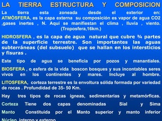 Tierra Inerte INTRODUCCION A LOS CURSOS DE GEOLOGÍA GENERAL | PPT
