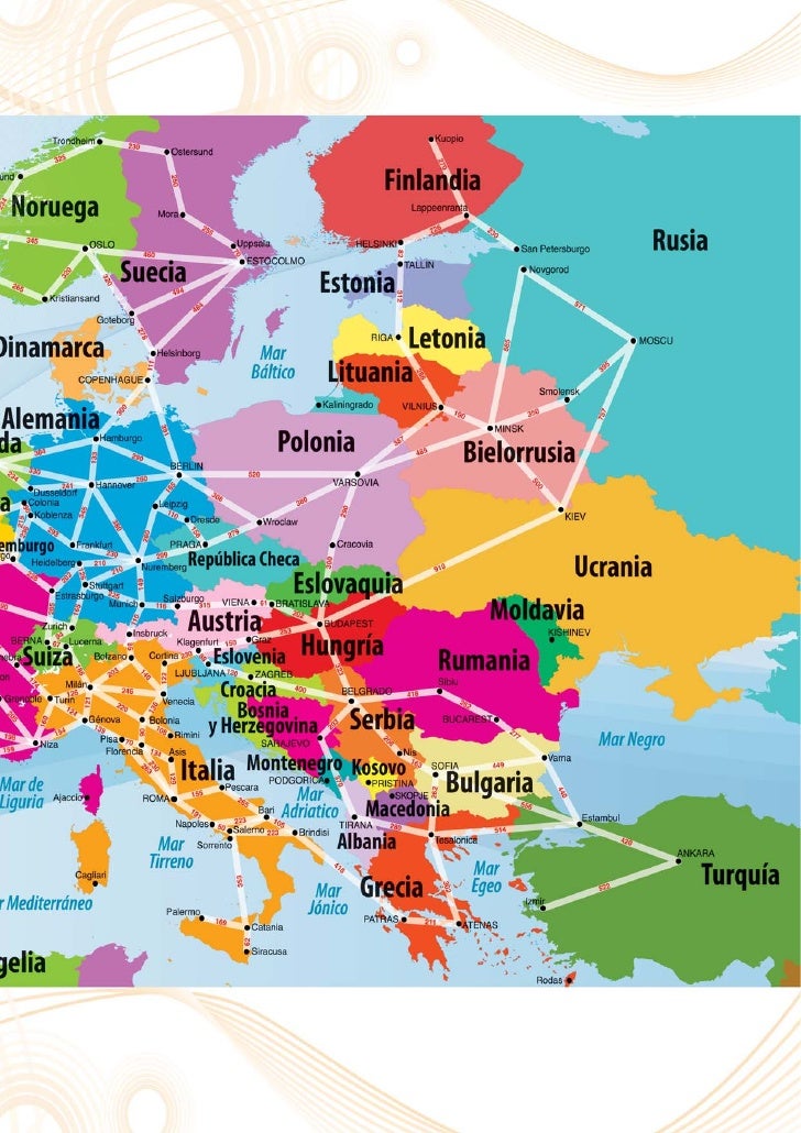 Tours por Europa 2012. Mapaplus