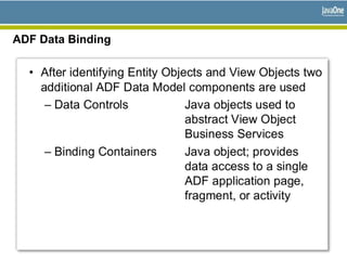 ADF Data Binding
 