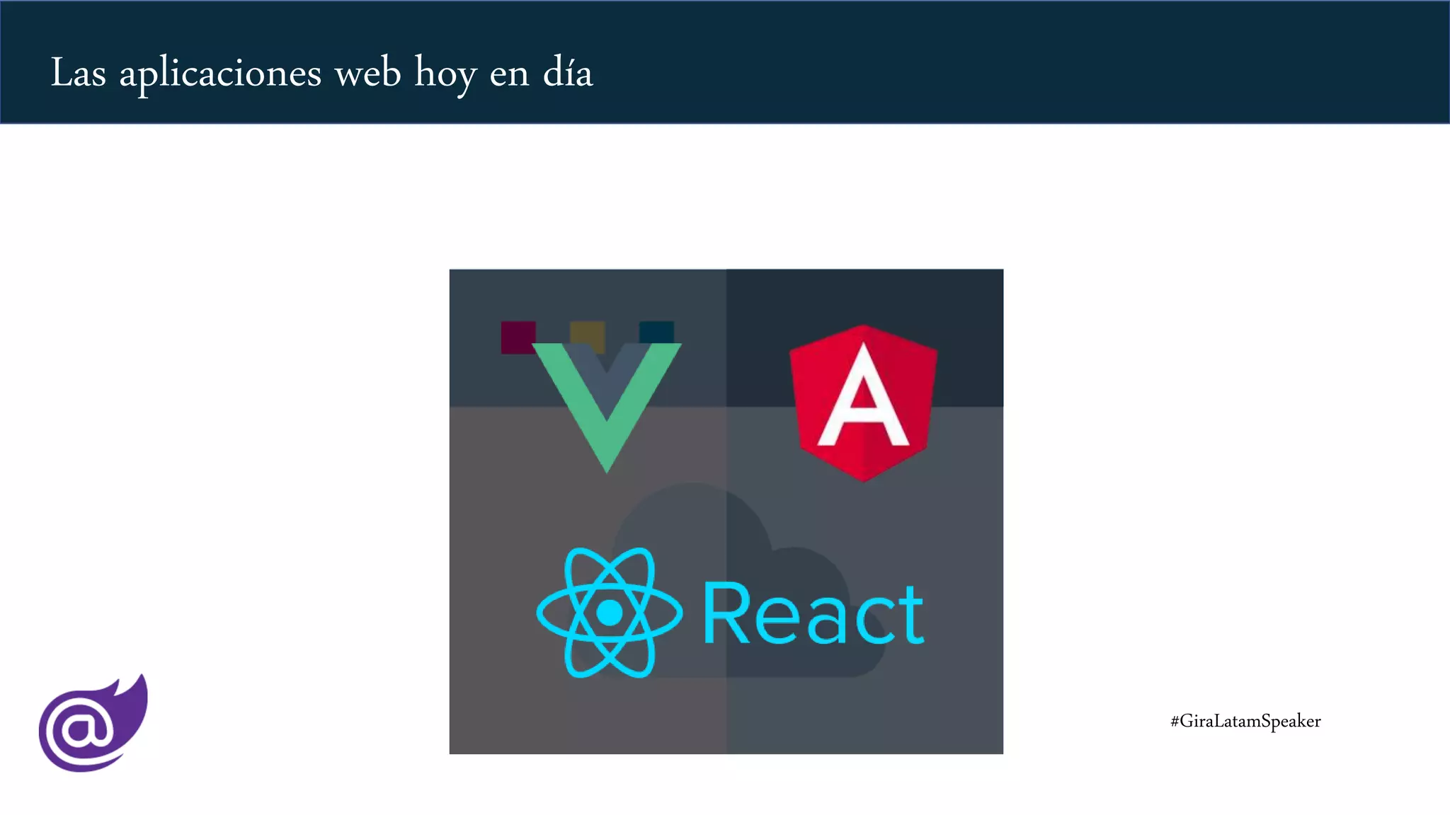 #GiraLatamSpeaker
Las aplicaciones web hoy en día
 