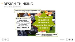 20 igacifuentes
DESIGN THINKING
¿POR QUÉ USAR EL DESIGN THINKING?
 