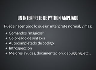 Introducción a jupyter (antes i python notebook) | PDF