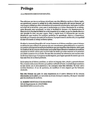 Introduccion a la anatomia