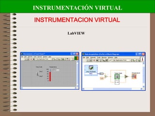 INSTRUMENTACIÓN VIRTUAL
INSTRUMENTACION VIRTUAL
LabVIEW
 