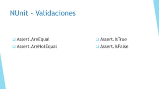 Introducción a la automatización de pruebas con tecnologías .Net