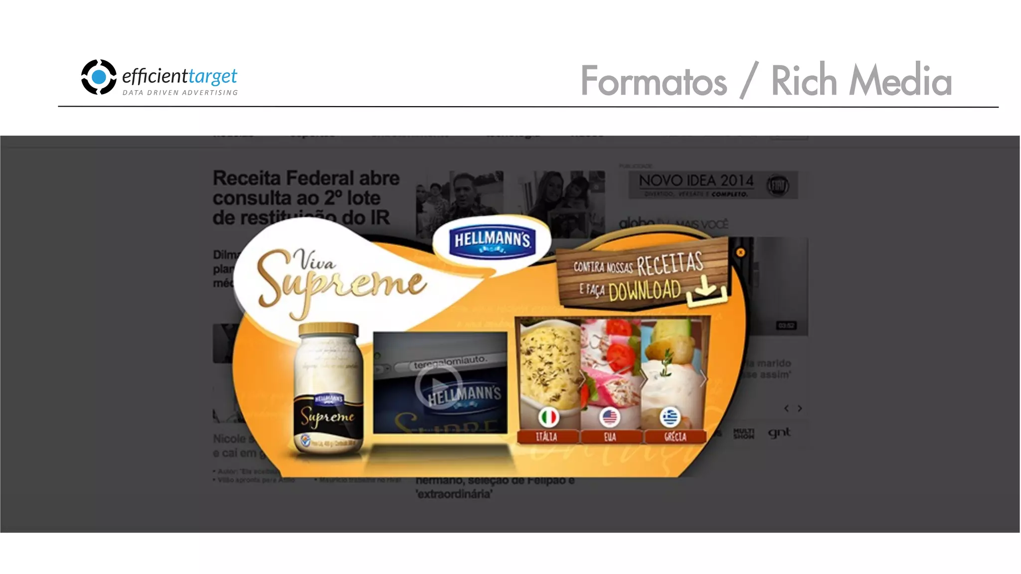 CAMPAÑAS
INVERSIÓND ATA
D R I V E N
AD V E R T I S I N G Formatos / Rich Media