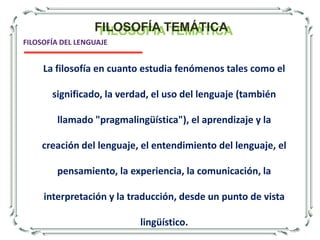 FILOSOFÍA MODERNAI. TEMPORALIDAD"Padre de la Filosofía Moderna".DescartesLa Teoría del Conocimiento pasó a ser el tema central de la Filosofía, desplazando a la Metafísica.Las corrientes más importantes que se desarrollaron durante esta etapa son:El EmpirismoEl RacionalismoEl Idealismo