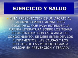 Introduccion a la fisiologia molecular del ejercicio | PPT
