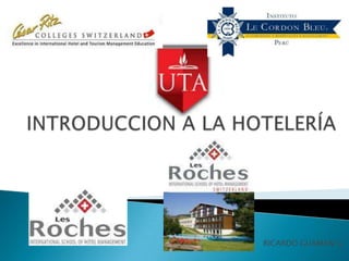 INTRODUCCION A LA HOTELERÍA RICARDO GUAMAN G. 