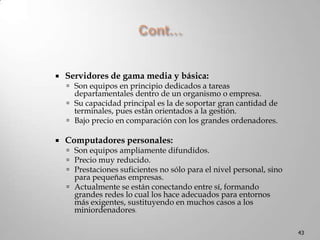 Cont…Los controladores de E/S evitan que la CPU tenga que adaptarse entre operaciones de E/S individuales a la velocidad y ritmo que marca el periférico con el que se hace la transferencia. La CPU sigue siendo responsable de todas las operaciones individuales de E/S. Las operaciones de E/S que realizan los usuarios, normalmente se hacen entre la M y un periférico, y viceversa28