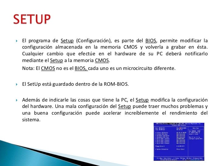 Conceptos Básicos del Encendido del CPU, BIOS, CMOS & SETUP