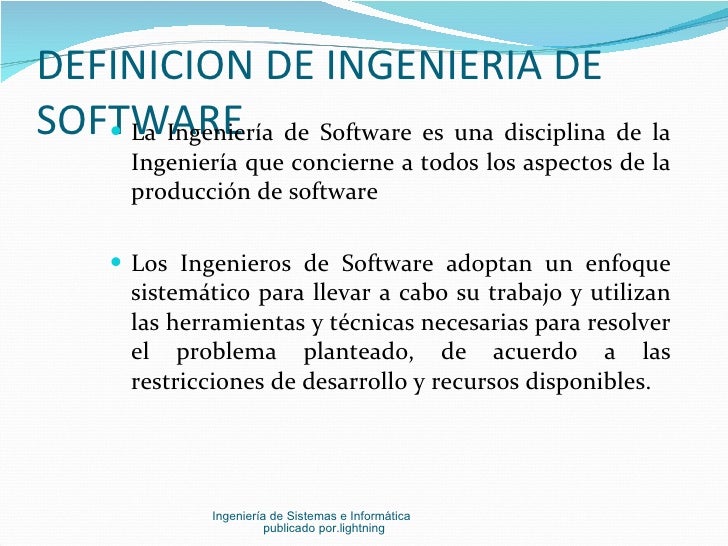 Introduccion a la ingenieria de software