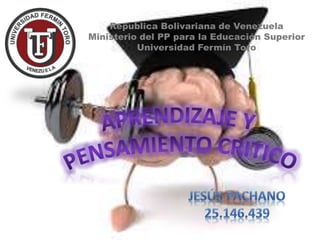 Republica Bolivariana de Venezuela
Ministerio del PP para la Educación Superior
Universidad Fermín Toro
 