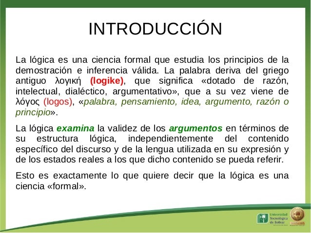 Introducción a la lógica