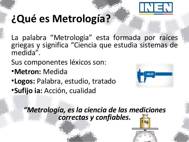 Introducción a la metrología 11 042016