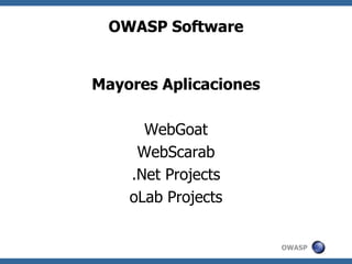 Open Web Application Security Project OWASP | PPT