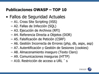 Open Web Application Security Project OWASP | PPT