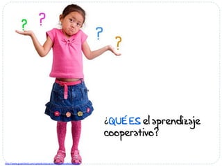 ¿QUÉ ES el aprendizaje 
cooperativo? 
h#p://www.guiainfan/l.com/uploads/educacion/PorqueNinaNoSabeG.jpg 
 