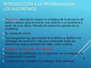 Introduccion a la programacion | PPTX