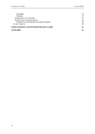 Introduccion a la programacion orientada a objetos | PDF