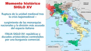 Momento histórico
SIGLO XV
 