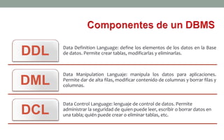 Introduccion a las bases de datos | PDF