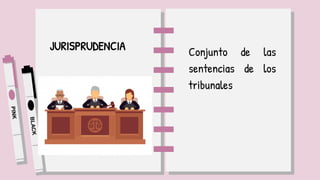 JURISPRUDENCIA Conjunto de las
sentencias de los
tribunales
 