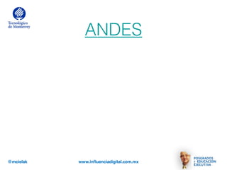 @mcielak www.influenciadigital.com.mx
ANDES
 