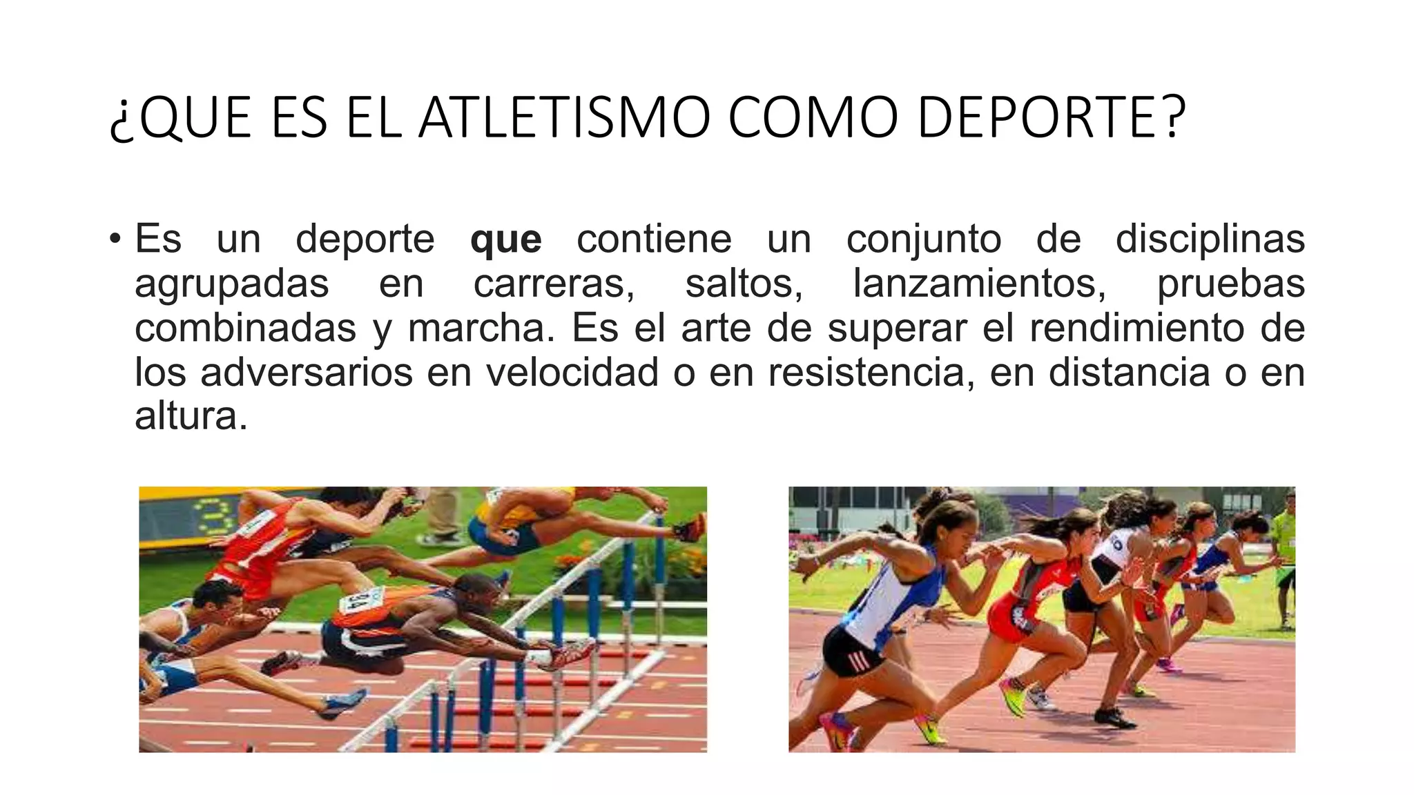 Introduccion al estudio del atletismo | PPT
