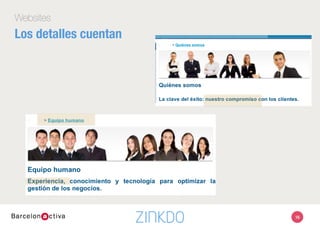 16
Websites
Los detalles cuentan 
 