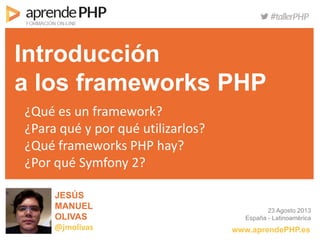 Introducción frameworks PHP Symfony | PPT