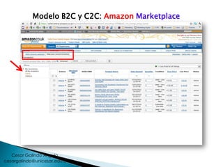 Modelo B2C y C2C: Amazon Marketplace
cesargalindo@unicesar.edu.co
Cesar Galindo Angulo
 
