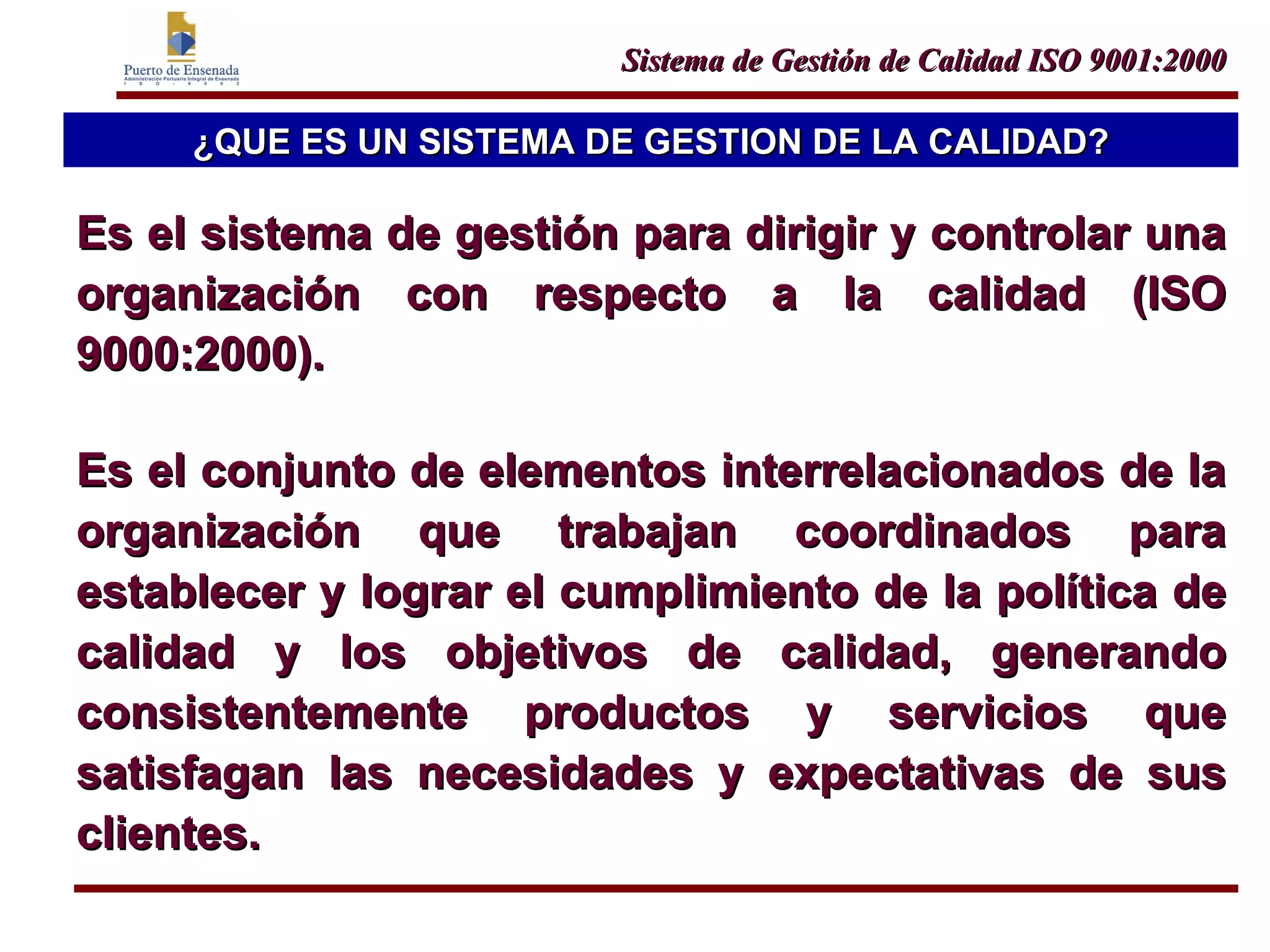 Introducción a los sistemas de Gestión de Calidad | PPT | Business ...