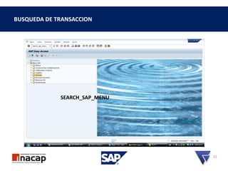 BUSQUEDA DE TRANSACCION
32
SEARCH_SAP_MENU
 