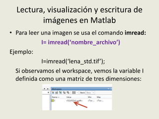 Introduccion al procesamiento de imagenes con matlab | PDF
