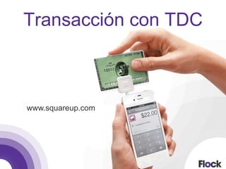 Transacción con TDC
www.squareup.com
 