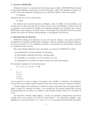 Introduccion a matlab | PDF