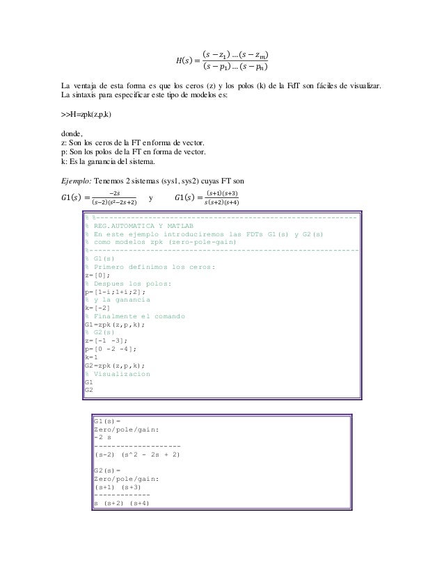 Introduccion a matlab y simulink