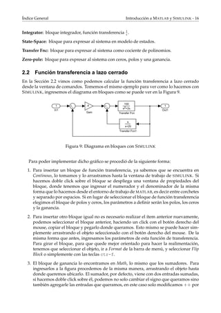 Introducci´on a matlab y simulink para el control | PDF