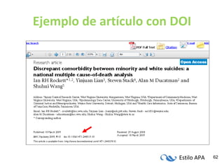 Ejemplo de artículo con DOI 