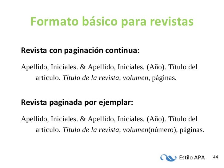 Referencias Apa Revistas Madrid Org Salud