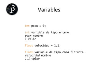 Ejercicio	
  
q Crea	
  un	
  péndulo	
  que	
  siga	
  la	
  posición	
  del	
  ratón	
  
	
  
	
  
 