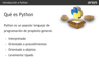 Introduccion a Python para la web | PDF