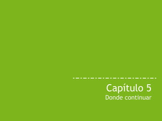 Santiago Mota (santiago_mota@yahoo.es)
Introducción a R
Capítulo 5
Donde continuar
 