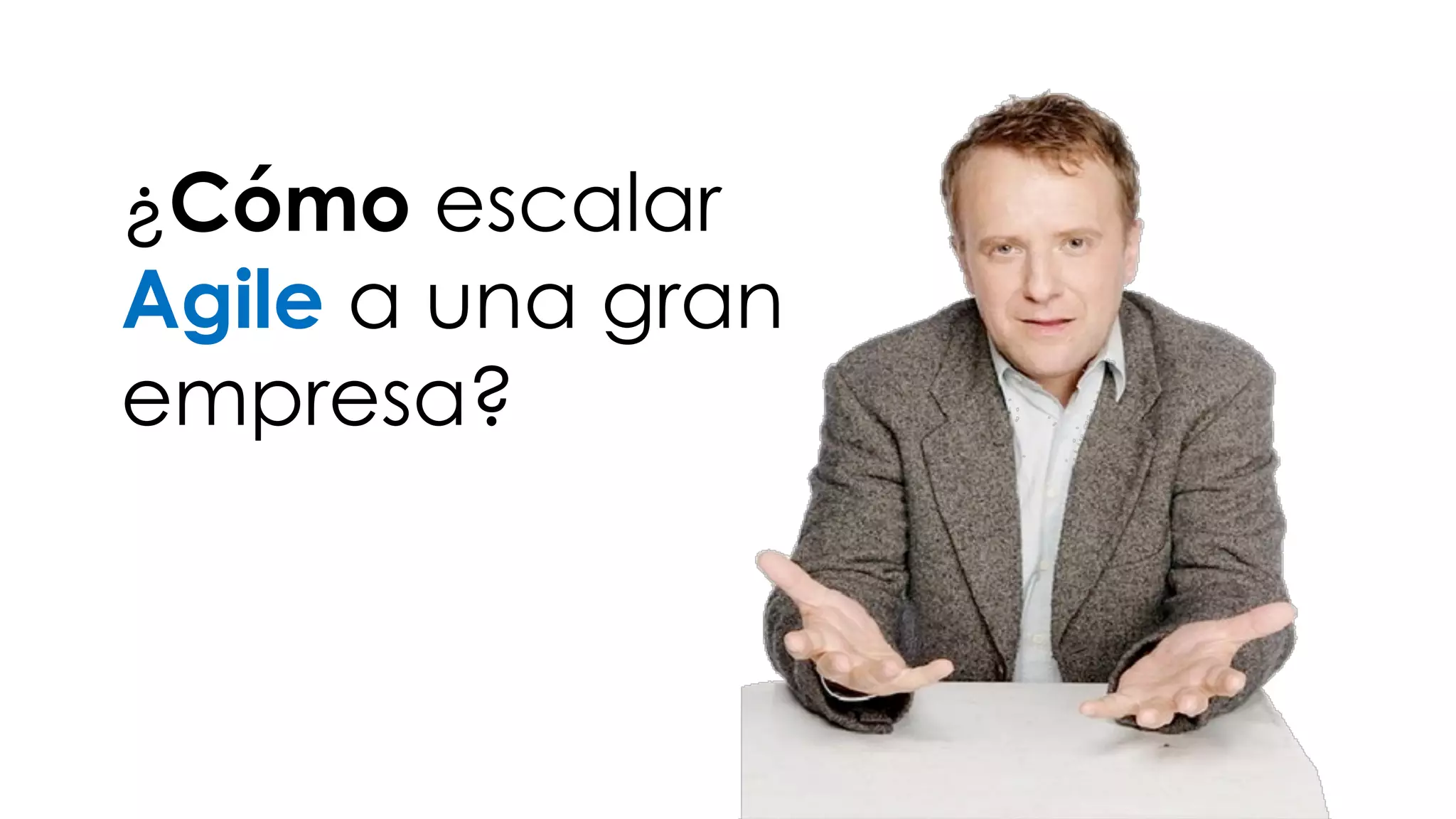 ¿Cómo escalar 
Agile a una gran 
empresa? 
 