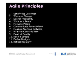 SCRUM: Agile Project Management
 