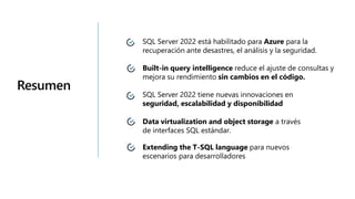 Introduccion a SQL Server 2022 | PPTX