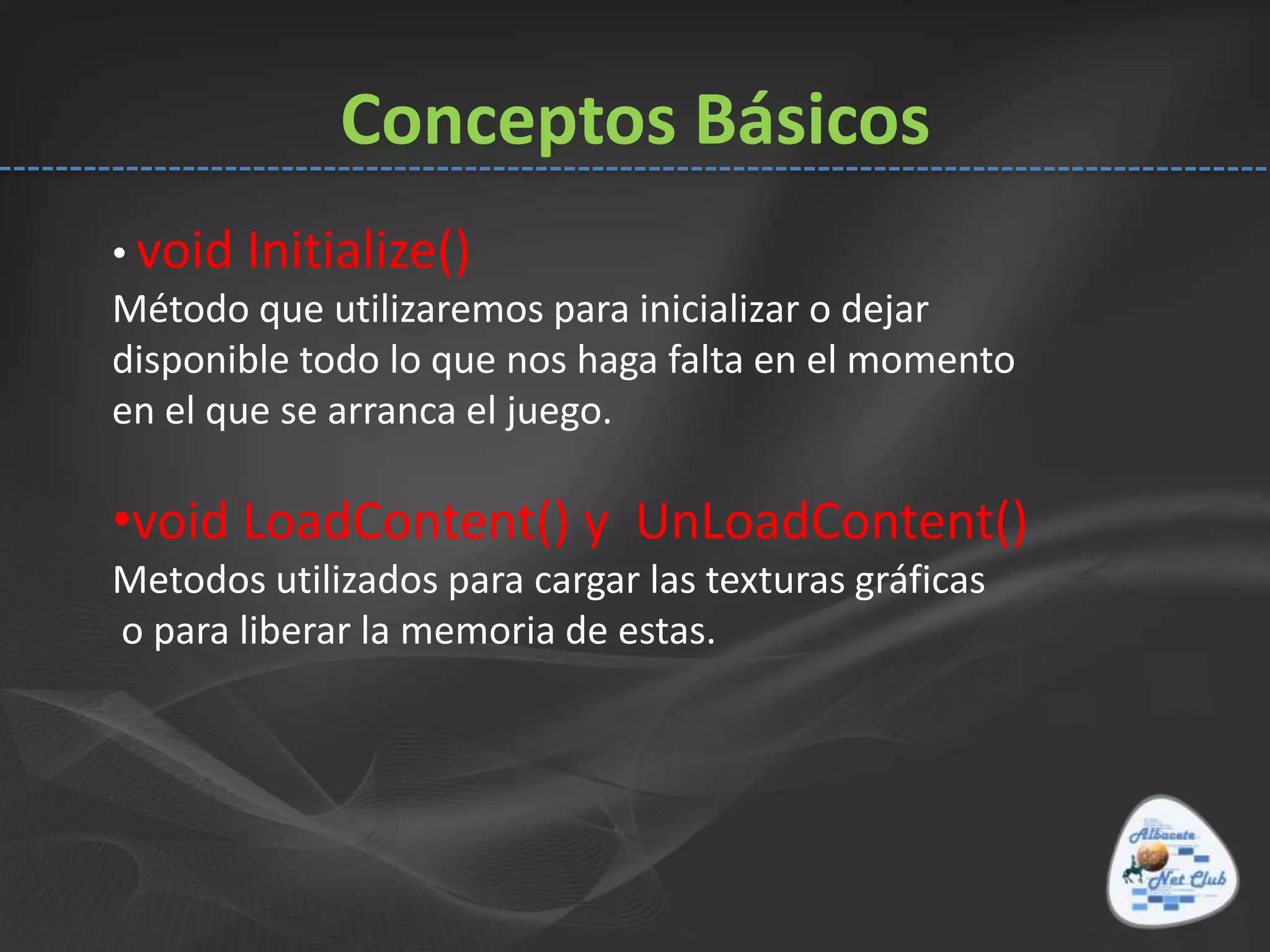 Posibilidad de usar la GPU en lugar de la CPUNovedades XNA 3.1Soporte MultitouchZuneHD