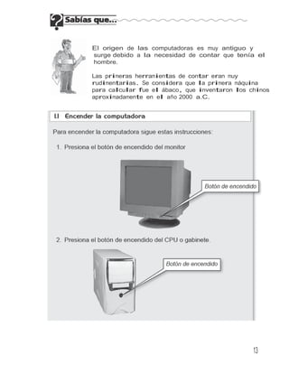 13
El origen de las computadoras es muy antiguo y
surge debido a la necesidad de contar que tenía el
hombre.
Las primeras herramientas de contar eran muy
rudimentarias. Se considera que la primera máquina
para calcular fue el ábaco, que inventaron los chinos
aproximadamente en el año 2000 a.C.
 