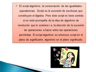 Introduccion del algebra